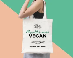 Tote Bag Personnalisable - Mes petites courses - 100% coton naturel