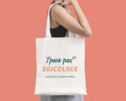 Tote bag personnalisable - J'peux pas j'ai bricolage