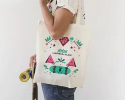 Tote bag Personnalisable - Skateboard - 100% coton naturel