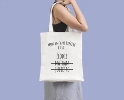 Tote bag Personnalisable - Mon enfant préféré - 100% coton naturel