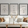 Trio d'affiches personnalisées - Ligne de Vie