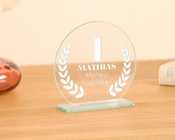 Trophée personnalisé - Lauriers