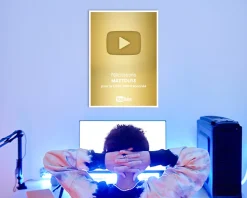 Trophée YouTube personnalisé