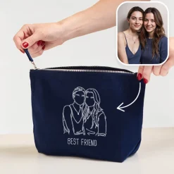 Trousse brodée personnalisée - Photo