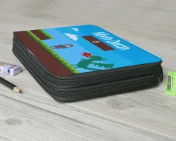 Trousse d'école avec fournitures - Collection Jeux Vidéo Retro - Version Garçon