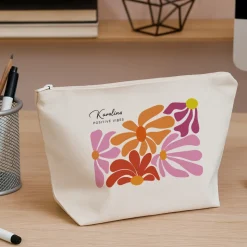 Trousse en coton personnalisée - Botanique