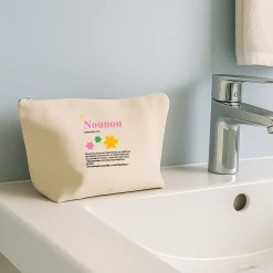 Trousse en coton personnalisée - Définition Nounou