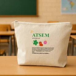 Trousse en coton personnalisée - Définition ATSEM/AESH