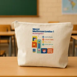Trousse en coton personnalisée - Bilan de l'année
