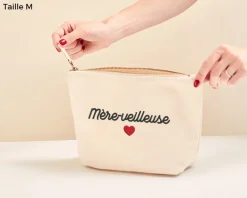Trousse personnalisé brodée - Beige