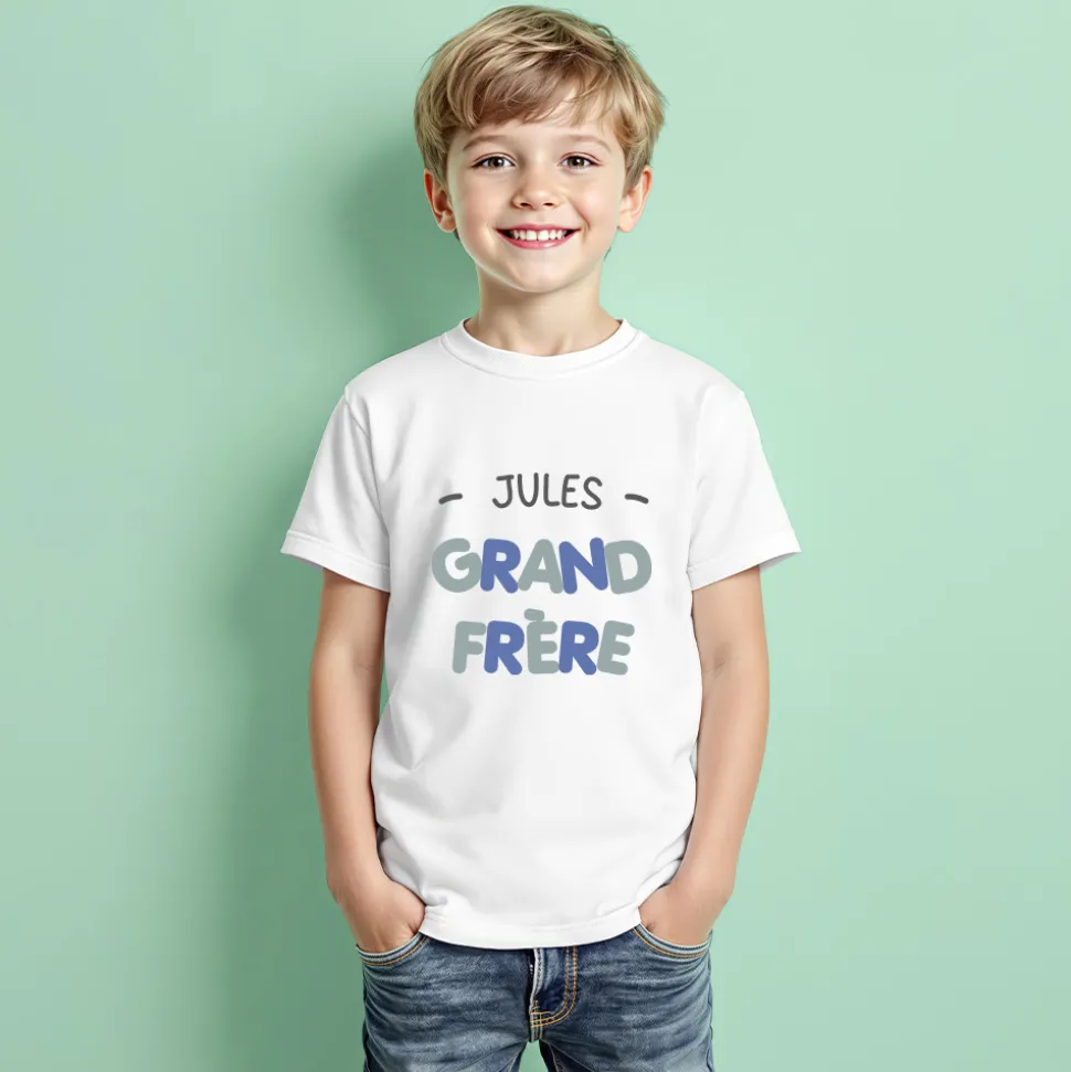T-shirt enfant personnalisé - Grand frère
