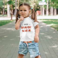T-shirt enfant personnalisé - Grande sœur