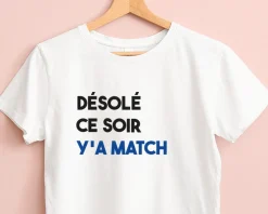 T-shirt femme personnalisé - Message Football