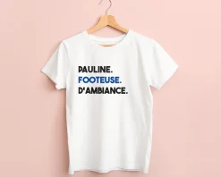 T-shirt femme personnalisé - Message Football