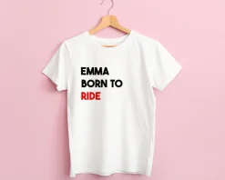 T-shirt femme personnalisé - Message Moto