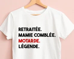 T-shirt femme personnalisé - Message Moto