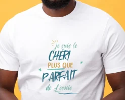 T-Shirt homme personnalisé : Chéri le plus...