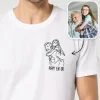 T-shirt homme personnalisé brodé - Photo