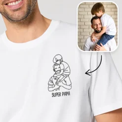 T-shirt homme personnalisé brodé - Photo