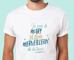 T-Shirt homme personnalisé : Mari le plus...