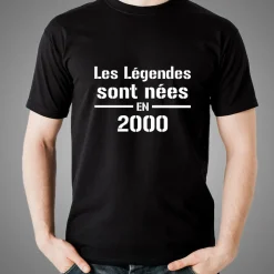 T-shirt noir personnalisé - Légendes