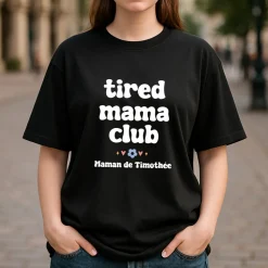 T-shirt noir personnalisé - Cool Mums Club