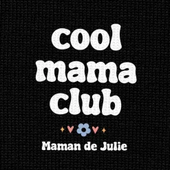 T-shirt noir personnalisé - Cool Mums Club