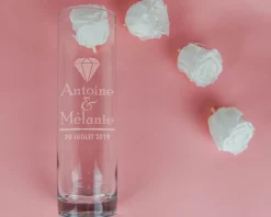 Vase personnalisé anniversaire de mariage - Noces