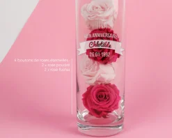Vase personnalisé anniversaire - Bougies