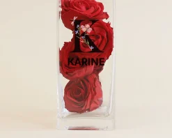 Vase personnalisé cubique - Monogramme