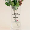 Vase personnalisé cubique - Message