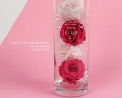 Vase personnalisé cylindrique - Maman Fleurie