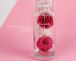 Vase personnalisé cylindrique - Mamie