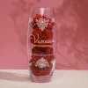 Vase personnalisé ovale - Fleurs