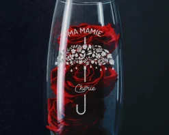 Vase personnalisé ovale - Grand-Mère