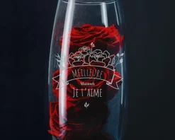 Vase personnalisé ovale - Maman Fleurie