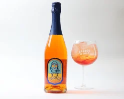 Verre à Aperol Spritz personnalisé et bouteille de Spritz prêt à servir