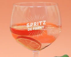 Verre à Aperol Spritz personnalisé et bouteille de Spritz prêt à servir
