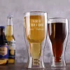Verre à bière bouteille personnalisé - Message