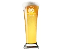 Verre à bière personnalisé anniversaire - Prénom et message