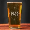 Verre à bière personnalisé anniversaire - Année