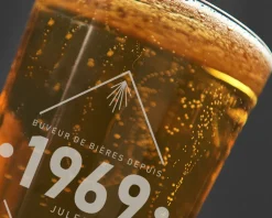 Verre à bière personnalisé anniversaire - Année
