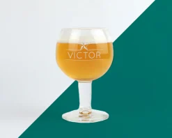 Verre à bière personnalisé ballon - Prénom