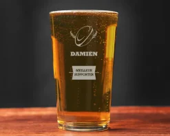 Verre à bière personnalisé pinte - Rugby