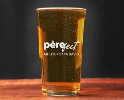 Verre à bière personnalisé pinte - Père-fect