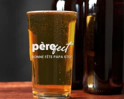 Verre à bière personnalisé pinte - Père-fect