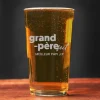 Verre à bière personnalisé pinte - Grand Père-fect