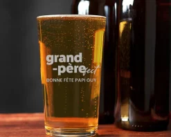 Verre à bière personnalisé pinte - Grand Père-fect