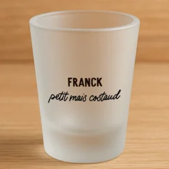 Verre à shooter personnalisé - Message