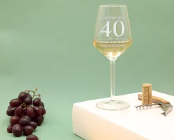 Verre à vin personnalisable anniversaire - Âge